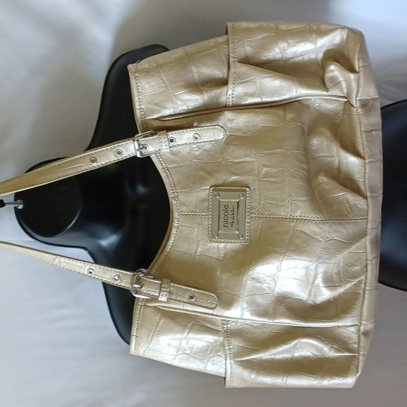 Nicole by Nicole Miller purse, gold, shimmery,  Like New - Picture 1 of 7